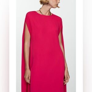 Mango — Pink Cape long maxi  Dress size 2